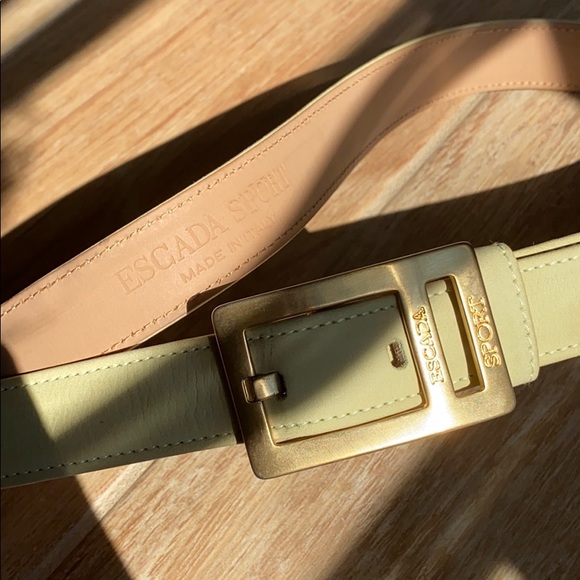 Escada Sport Pale Lime Suede Belt main image 4